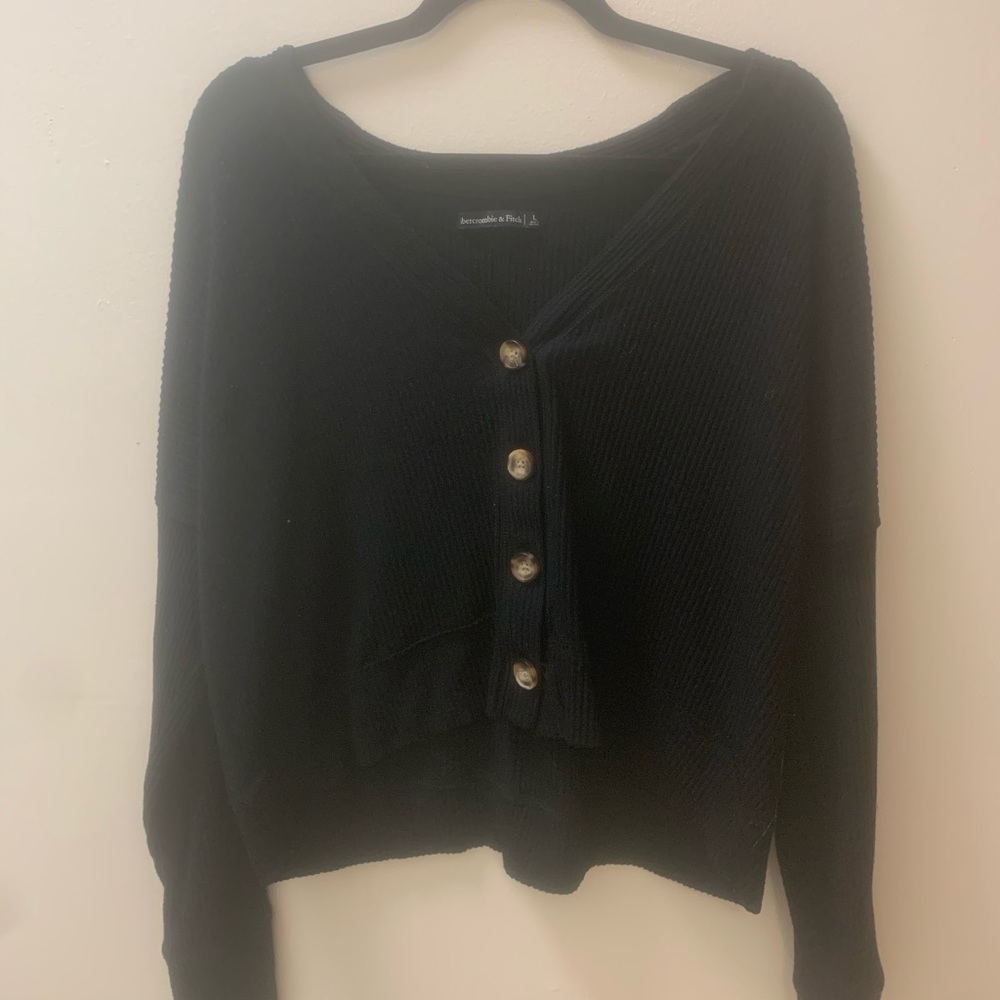 Abercrombie lightweight sweater with buttons